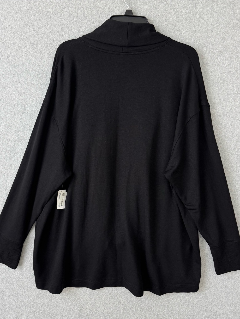 Old Navy Womens Cardigan Live In Open Front Wrap Sz 2X Black Casual Comfort NWT - Picture 7 of 14